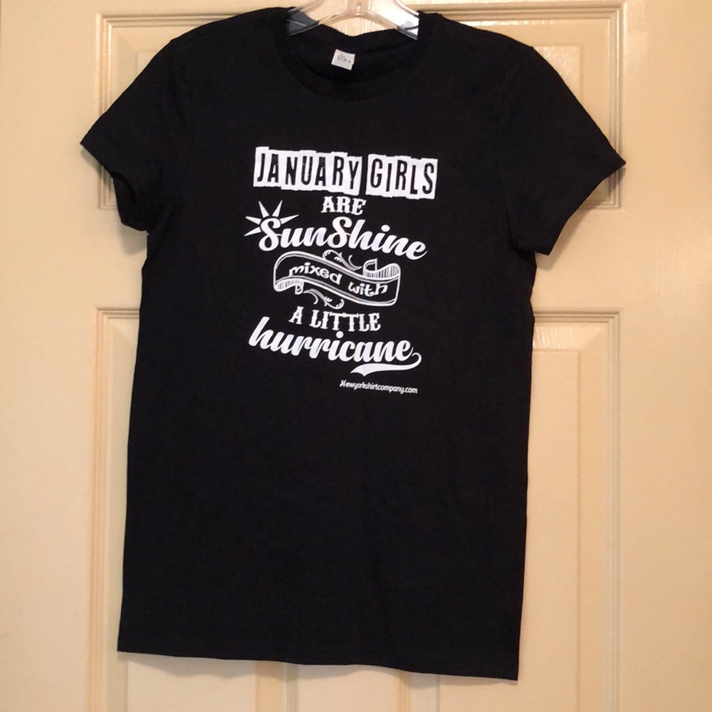 January Girls black T-shirt
